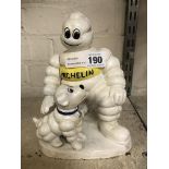 MICHELIN MAN & DOG CAST IRON DOOR STOP