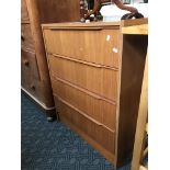 DANISH TEAK FOUR DRAWER CHEST