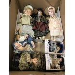 QTY OF DRESSED DOLLS