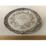 VICTORIAN HM SILVER SALVER