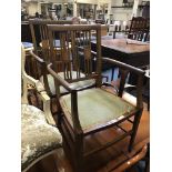 PAIR OF ARTS & CRAFTS CHAIRS