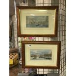 PAIR OF WATERCOLOURS - VENETIAN SCENES - SIGNED A.MINOTTO