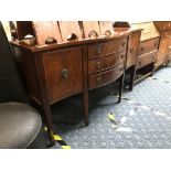 SERPENTINE INLAID SIDEBOARD