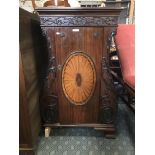 INLAID CONTINENTAL CABINET - SLIGHT DAMAGE