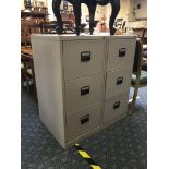 PAIR OF 3 DRAWER FILING CABINETS