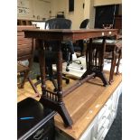 MAHOGANY TWO TIER TABLE