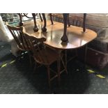 DINING TABLE & FOUR CHAIRS