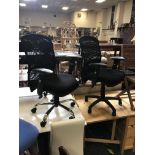 PAIR OF OFFICE CHAIRS