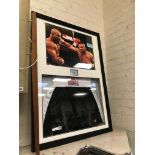 FRAMED, SIGNED & AUTHENTICATED MIKE TYSON LONSDALE BOXING PRESENTATION