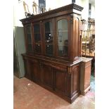 MAHOGANY BOOKCASE CABINET