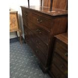 GEORGIAN FIVE DRAWER CHEST