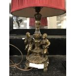 BRASS FIGURAL LAMP