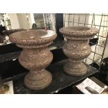 PAIR OF URNS