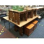 REFECTORY STYLE TABLE & BENCHES