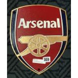 CAST IRON ARSENAL SIGN