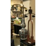 FRENCH FLORAL PORCELAIN LAMP