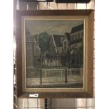 ROBERT POWTER OIL ON BOARD - SCHOOL PLAYGROUND - SIGNED