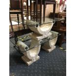 3 GRECIAN STYLE OCCASIONAL TABLES