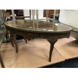 OVAL GILT COFFEE TABLE