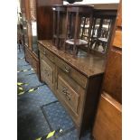 ART NOUVEAU MIRROR BACK SIDEBOARD