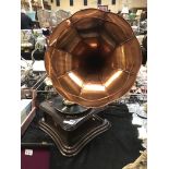 COPPER HORN GRAMOPHONE