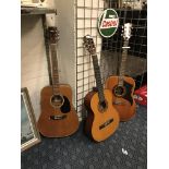 3 ACOUSTIC GUITARS