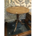 MAHOGANY TRIPOD TILT TOP TABLE