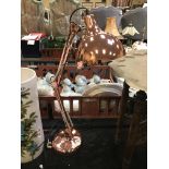 COPPER EFFECT ADJUSTABLE LAMP