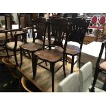 SET OF FOUR KITCHEN CHAIRS
