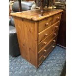 PINE CHEST OF DRAWERS