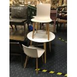 ALLERMUIR TABLE & 3 VITRA CHAIRS
