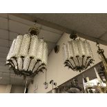 TWO VASE DROP CEILING LIGHTS