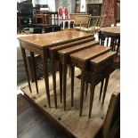 NEST OF 5 FRENCH STYLE TABLES