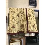 PAIR OF LINED CURTAINS