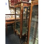 MARBLE TOP VITRINE - DAMAGED TOP