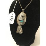 SILVER EAGLE PENDANT & CHAIN