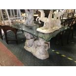 LARGE FIGURE DINING TABLE