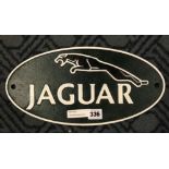 CAST IRON JAGUAR SIGN