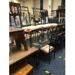 GLASS TOP DINING TABLE & SIX CHAIRS