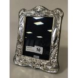 HM SILVER ART NOUVEAU STYLE PHOTO FRAME