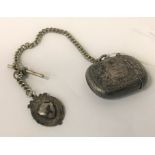 HM SILVER VESTA , CHAIN & FOB