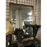 GILT RECTANGULAR MIRROR