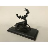 BRASS STAG ON BASE