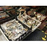 3 TRAYS OF EUROPEAN CHINA & BRIC-A-BRAC