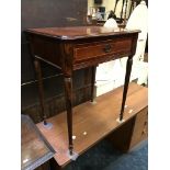 REGENCY STYLE MAHOGANY SIDE TABLE