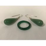 STERLING SILVER JADE JEWELLERY