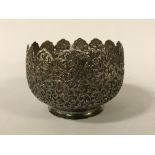 ANGLO INDIAN SILVER BOWL