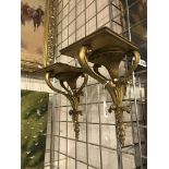 PAIR OF GILT BRACKETS