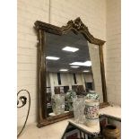 GILT OVERMANTLE MIRROR