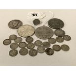 SILVER COIN COLLECTION & RING